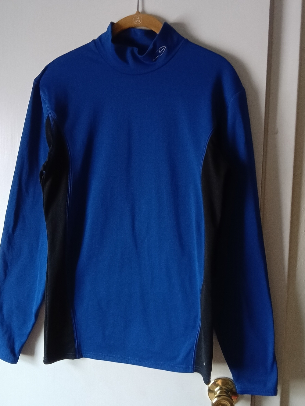 Champion Royal Blue and Black Long-Sleeve Performance Top